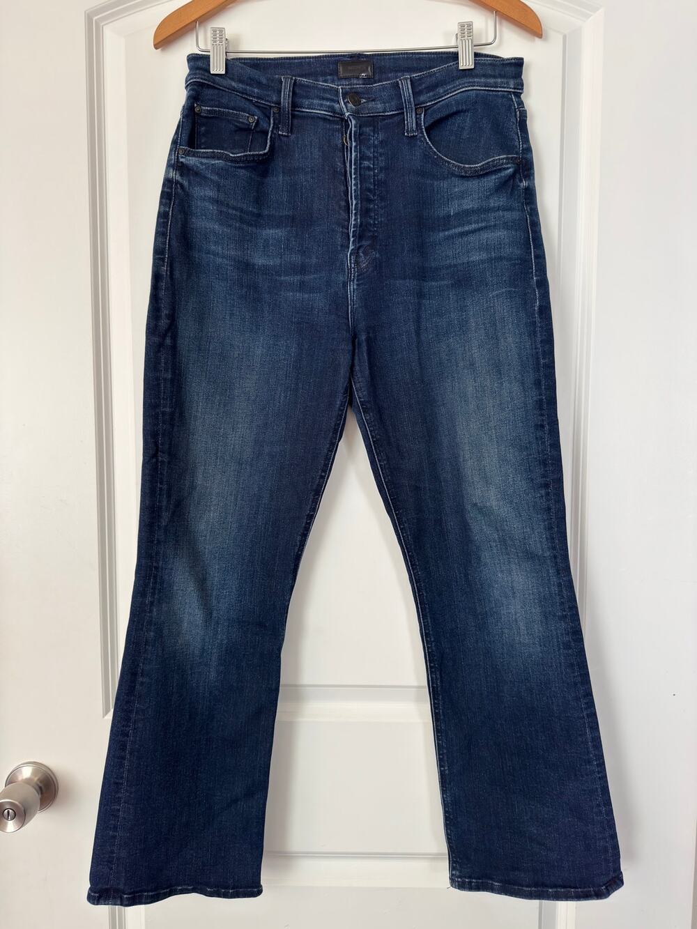 ✨MOTHER Denim The Tripper Ankle Jeans Dark Wash High Rise Button Fly 29✨